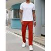 imageCOOFANDY Mens Sweatpants Open Bottom Lightweight Athletic Running Joggers Gym Workout Pants with Zipper PocketsWine Red