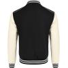 imageCOOFANDY Mens Varsity Jacket Casual Leather Sleeve Baseball Letterman Bomber Jacket CoatBlack