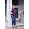 imageCOOFANDY Mens Varsity Jacket Casual Leather Sleeve Baseball Letterman Bomber Jacket CoatPurple