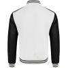 imageCOOFANDY Mens Varsity Jacket Casual Leather Sleeve Baseball Letterman Bomber Jacket CoatWhite