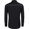 imageCOOFANDY Mens Western Shirts Long Sleeve Embroideres Cowboy Shirts Casual Button Down ShirtBlack  White