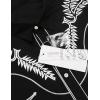 imageCOOFANDY Mens Western Shirts Long Sleeve Embroideres Cowboy Shirts Casual Button Down ShirtBlack  Whitepattern1