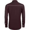 imageCOOFANDY Mens Western Shirts Long Sleeve Embroideres Cowboy Shirts Casual Button Down ShirtWine Redwhite