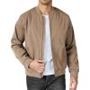 imageCOOFANDY Mens Bomber Jacket Lightweight Casual Stylish Light Flight Jacket Windbreaker Varsity JacketsKhaki
