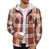 Plaid-brown Orange Khaki