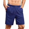 imageCOOFANDY Mens Gym Workout Shorts 7 Inch Stretch Athletic Shorts Lightweight Running Training Short Pants with PocketsBlue 1 Pack of 1