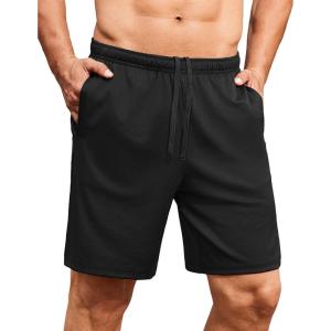 imageCOOFANDY Mens Gym Workout Shorts 7 Inch Stretch Athletic Shorts Lightweight Running Training Short Pants with PocketsBlack 1 Pack of 1