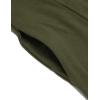 imageCOOFANDY Long Hooded Cardigan Ruffle Shawl Collar Open Front Lightweight Drape Cape Overcoat with PocketsArmy Green