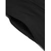 imageCOOFANDY Long Hooded Cardigan Ruffle Shawl Collar Open Front Lightweight Drape Cape Overcoat with PocketsBlack