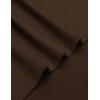 imageCOOFANDY Long Hooded Cardigan Ruffle Shawl Collar Open Front Lightweight Drape Cape Overcoat with PocketsBrown
