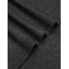 imageCOOFANDY Long Hooded Cardigan Ruffle Shawl Collar Open Front Lightweight Drape Cape Overcoat with PocketsDark Grey