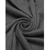 imageCOOFANDY Long Hooded Cardigan Ruffle Shawl Collar Open Front Lightweight Drape Cape Overcoat with PocketsMiddle Grey