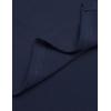 imageCOOFANDY Long Hooded Cardigan Ruffle Shawl Collar Open Front Lightweight Drape Cape Overcoat with PocketsNavy