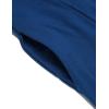 imageCOOFANDY Long Hooded Cardigan Ruffle Shawl Collar Open Front Lightweight Drape Cape Overcoat with PocketsNavy Blue