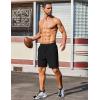 imageCOOFANDY Mens 2 Pack Gym Workout Shorts 7 Inch Lightweight Athletic Shorts Quick Dry Running Shorts with PocketsBlack