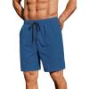 imageCOOFANDY Mens 2 Pack Gym Workout Shorts 7 Inch Lightweight Athletic Shorts Quick Dry Running Shorts with PocketsBlackBlue