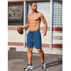 imageCOOFANDY Mens 2 Pack Gym Workout Shorts 7 Inch Lightweight Athletic Shorts Quick Dry Running Shorts with PocketsBlackBlue