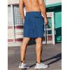 imageCOOFANDY Mens 2 Pack Gym Workout Shorts 7 Inch Lightweight Athletic Shorts Quick Dry Running Shorts with PocketsBlackBlue