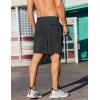 imageCOOFANDY Mens 2 Pack Gym Workout Shorts 7 Inch Lightweight Athletic Shorts Quick Dry Running Shorts with PocketsBlackDark Grey