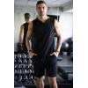 imageCOOFANDY Mens 2 Pack Gym Workout Shorts 7 Inch Lightweight Athletic Shorts Quick Dry Running Shorts with PocketsBlackLight Grey