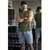 imageCOOFANDY Mens 2 Pack Gym Workout Shorts 7 Inch Lightweight Athletic Shorts Quick Dry Running Shorts with PocketsBlackLight Grey