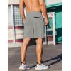 imageCOOFANDY Mens 2 Pack Gym Workout Shorts 7 Inch Lightweight Athletic Shorts Quick Dry Running Shorts with PocketsBlackLight Grey