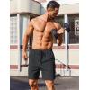 imageCOOFANDY Mens 2 Pack Gym Workout Shorts 7 Inch Lightweight Athletic Shorts Quick Dry Running Shorts with PocketsDark GreyNavy Blue