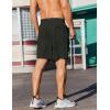 imageCOOFANDY Mens 2 Pack Gym Workout Shorts 7 Inch Lightweight Athletic Shorts Quick Dry Running Shorts with PocketsLight GreyDark Green