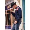 imageCOOFANDY Mens Casual American Flag Button Down Shirts Slim Fit Long Sleeve ShirtNavy Blue
