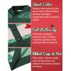imageCOOFANDY Mens Christmas Cardigans Ugly Xmas Sweaters Reindeer Snowflake Shawl Collar Knitted Cardigan SweaterA  Green  B