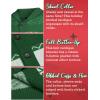 imageCOOFANDY Mens Christmas Cardigans Ugly Xmas Sweaters Reindeer Snowflake Shawl Collar Knitted Cardigan SweaterA  Green  a