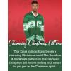 imageCOOFANDY Mens Christmas Cardigans Ugly Xmas Sweaters Reindeer Snowflake Shawl Collar Knitted Cardigan SweaterA  Green  a
