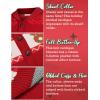 imageCOOFANDY Mens Christmas Cardigans Ugly Xmas Sweaters Reindeer Snowflake Shawl Collar Knitted Cardigan SweaterA  Red  C