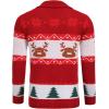 imageCOOFANDY Mens Christmas Cardigans Ugly Xmas Sweaters Reindeer Snowflake Shawl Collar Knitted Cardigan SweaterA  Red  C