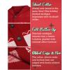 imageCOOFANDY Mens Christmas Cardigans Ugly Xmas Sweaters Reindeer Snowflake Shawl Collar Knitted Cardigan SweaterA  Red  a