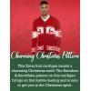imageCOOFANDY Mens Christmas Cardigans Ugly Xmas Sweaters Reindeer Snowflake Shawl Collar Knitted Cardigan SweaterA  Red  a