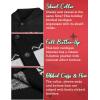 imageCOOFANDY Mens Christmas Cardigans Ugly Xmas Sweaters Reindeer Snowflake Shawl Collar Knitted Cardigan SweaterBlack