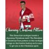 imageCOOFANDY Mens Christmas Cardigans Ugly Xmas Sweaters Reindeer Snowflake Shawl Collar Knitted Cardigan SweaterChristmas Red