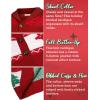 imageCOOFANDY Mens Christmas Cardigans Ugly Xmas Sweaters Reindeer Snowflake Shawl Collar Knitted Cardigan SweaterChristmas Red