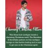 imageCOOFANDY Mens Christmas Cardigans Ugly Xmas Sweaters Reindeer Snowflake Shawl Collar Knitted Cardigan SweaterGrey