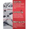 imageCOOFANDY Mens Christmas Cardigans Ugly Xmas Sweaters Reindeer Snowflake Shawl Collar Knitted Cardigan SweaterGrey
