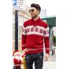 imageCOOFANDY Mens Christmas Sweater Ugly Knitted Xmas Sweaters Casual Snowflake Pullover KnitwearAred