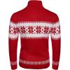 imageCOOFANDY Mens Christmas Sweater Ugly Knitted Xmas Sweaters Casual Snowflake Pullover KnitwearAred