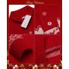 imageCOOFANDY Mens Christmas Sweater Ugly Knitted Xmas Sweaters Casual Snowflake Pullover KnitwearAred
