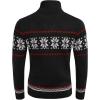 imageCOOFANDY Mens Christmas Sweater Ugly Knitted Xmas Sweaters Casual Snowflake Pullover KnitwearBlack