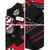imageCOOFANDY Mens Christmas Sweater Ugly Knitted Xmas Sweaters Casual Snowflake Pullover KnitwearBlack Noel