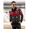 imageCOOFANDY Mens Christmas Sweater Ugly Knitted Xmas Sweaters Casual Snowflake Pullover KnitwearBlack Noel