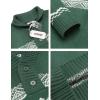 imageCOOFANDY Mens Christmas Sweater Ugly Knitted Xmas Sweaters Casual Snowflake Pullover KnitwearCchristmas Green