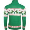 imageCOOFANDY Mens Christmas Sweater Ugly Knitted Xmas Sweaters Casual Snowflake Pullover KnitwearChristmas Green