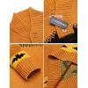 imageCOOFANDY Mens Christmas Sweater Ugly Knitted Xmas Sweaters Casual Snowflake Pullover KnitwearPumpkin